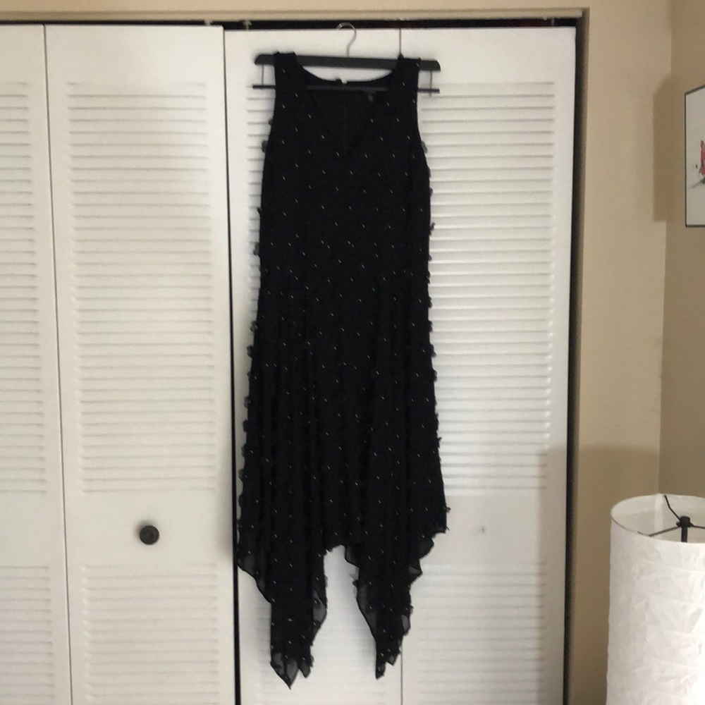 Kensie mid-length 3D flower dress